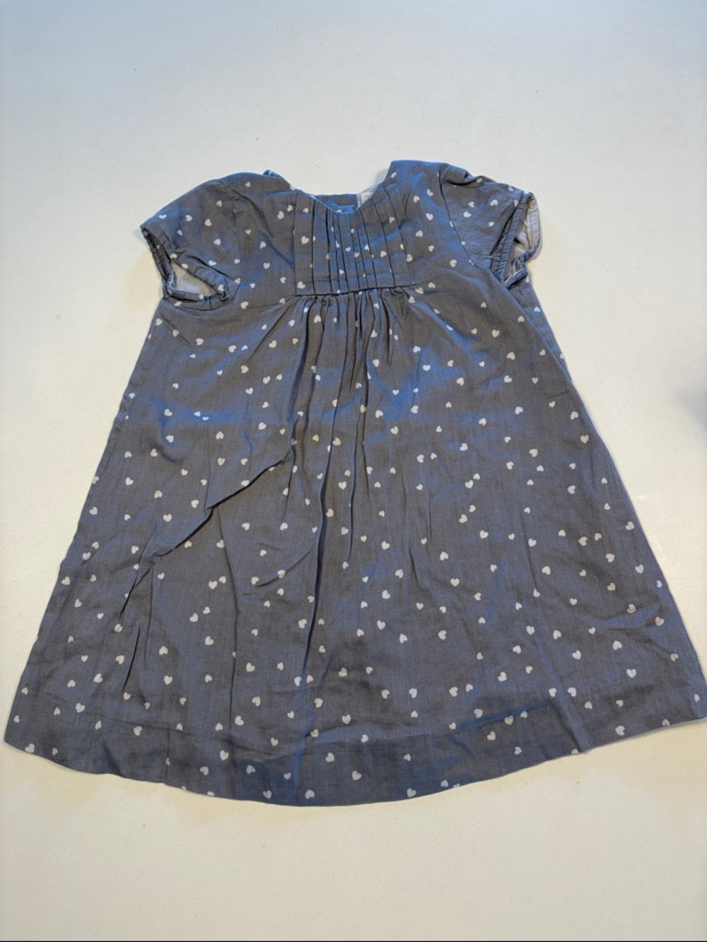 Zara Grey Heart-Print Girls' Dress
